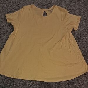 Roaman's Womens Yellow Swing Top Large 18/20